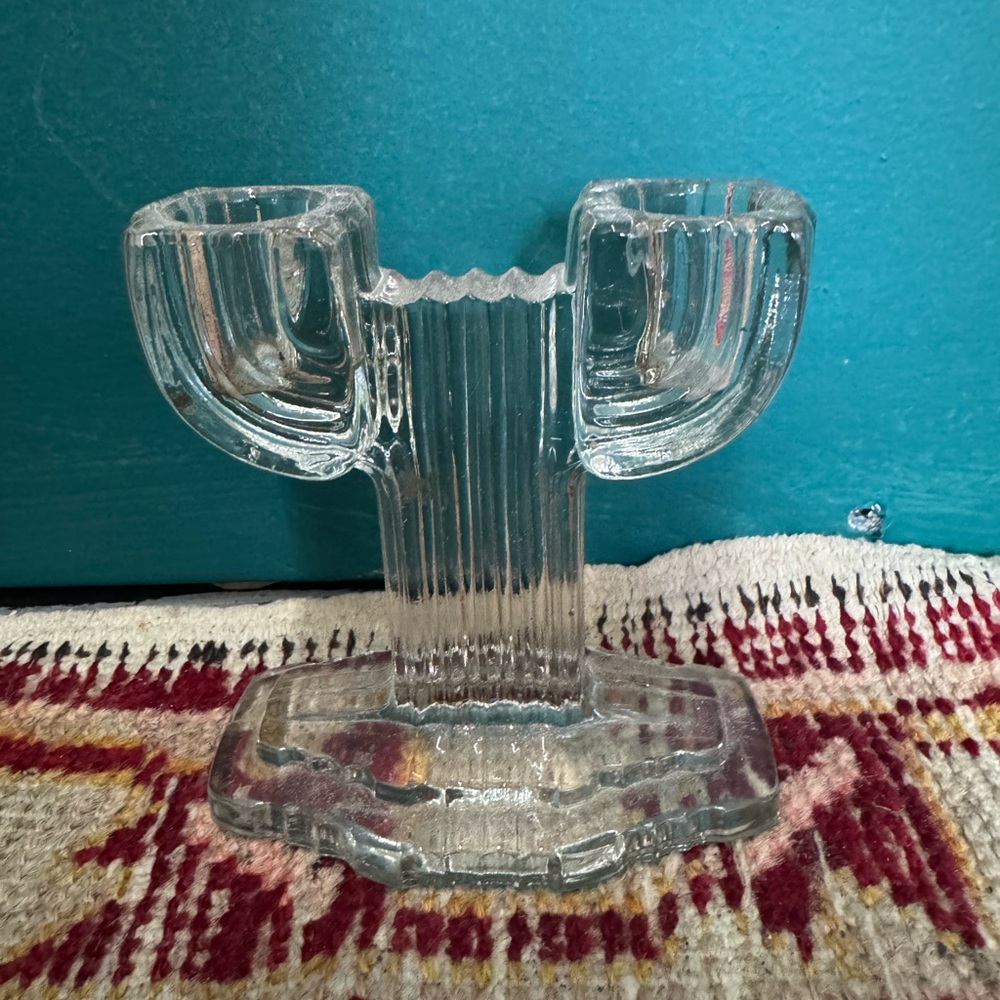 Vintage Art Deco Double Taper Candleholder